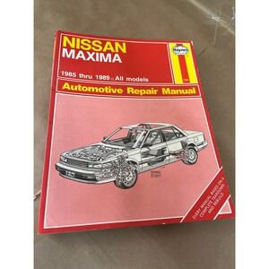 Haynes Nissan Maxima 1985-1989 All Models Automotive Repair Manual Book